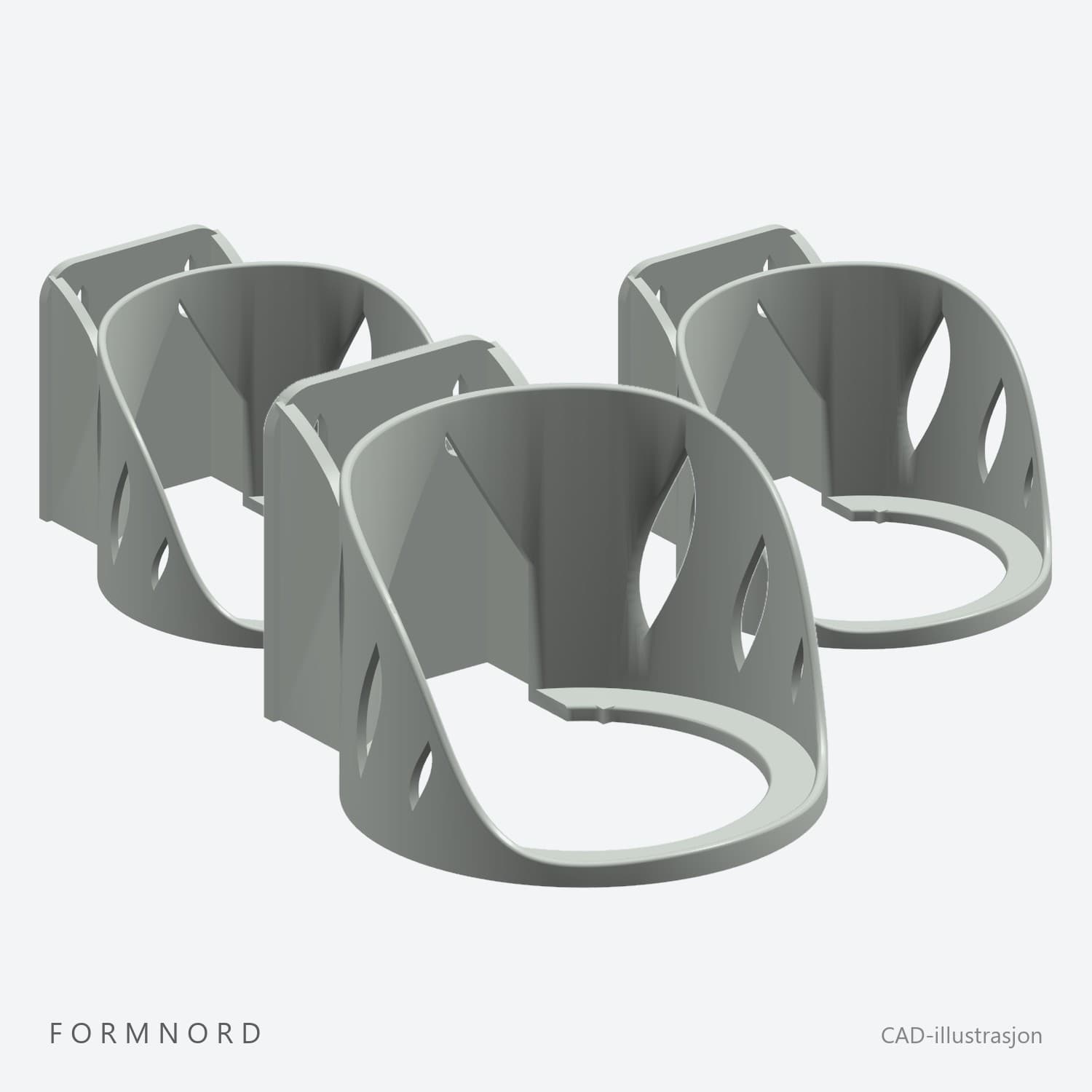 Tre FormNord veggholdere til TP-Link Deco