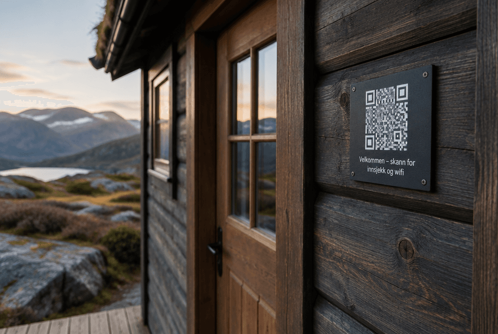 Illustrasjon: v�rbestandig QR-skilt fra FormNord