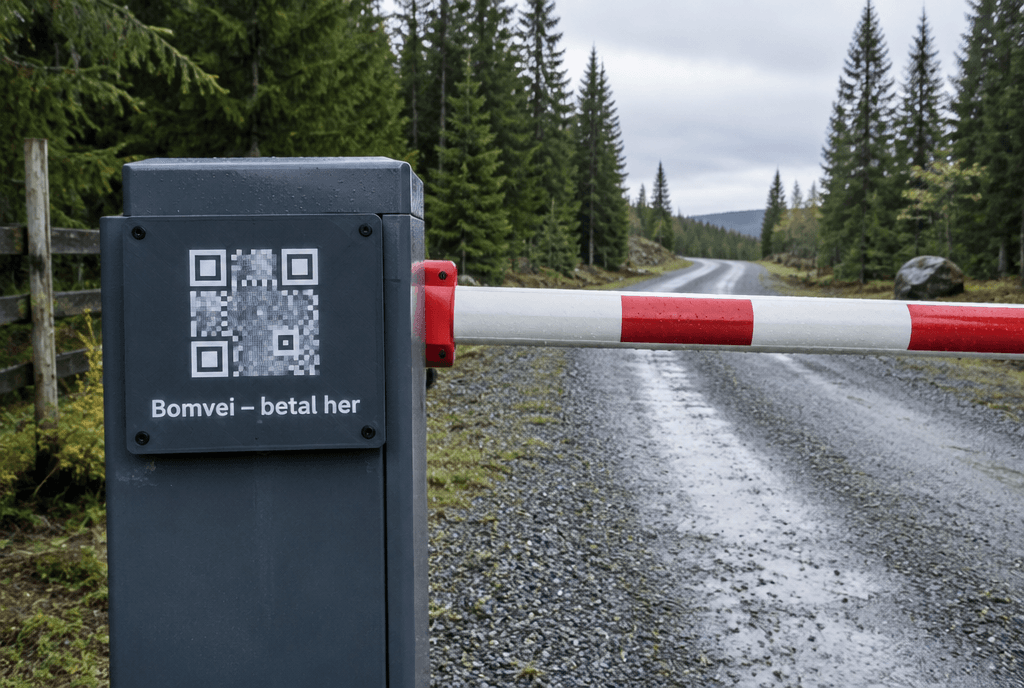 Illustrasjon: v�rbestandig QR-skilt fra FormNord